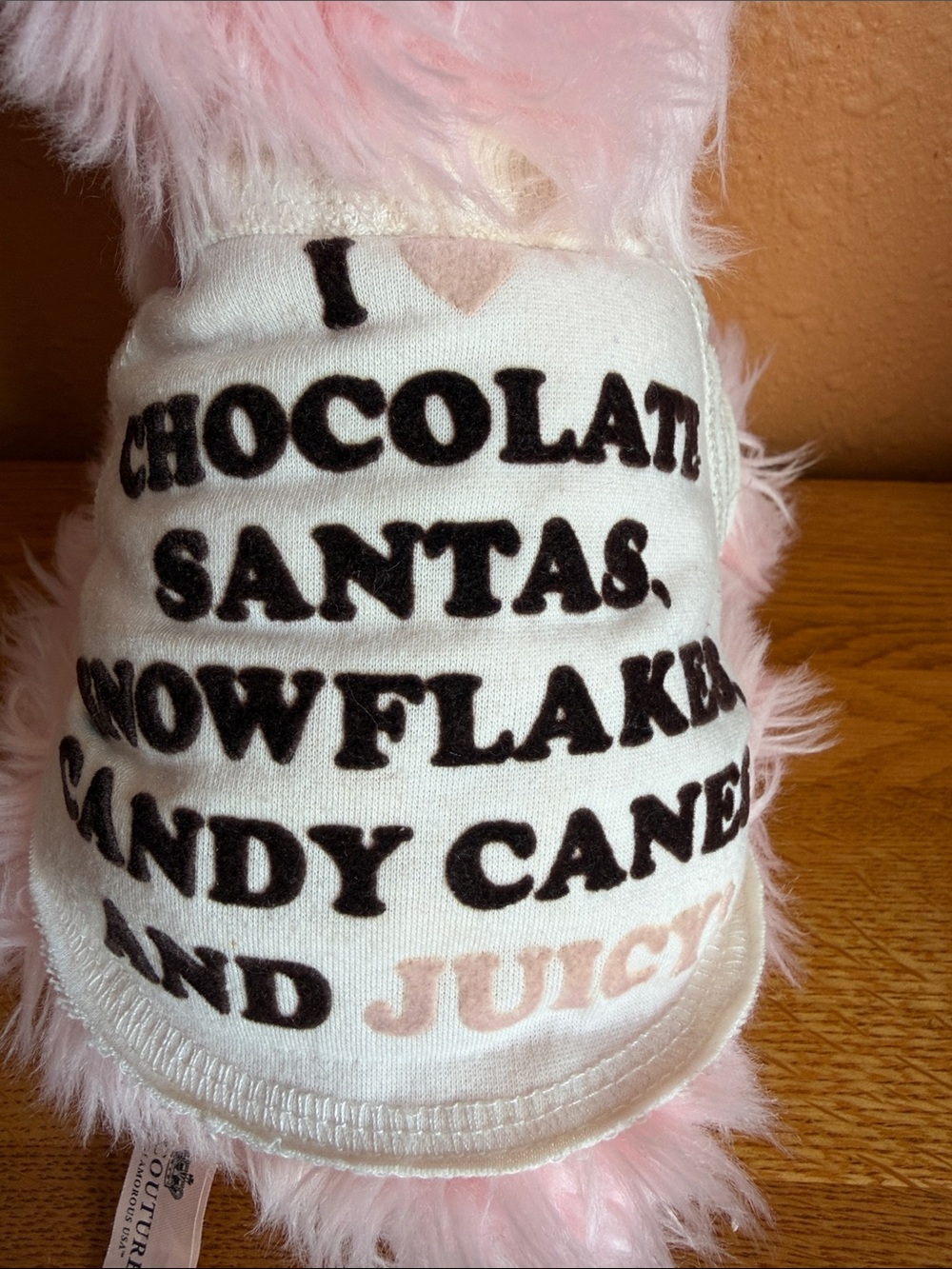 JUICY COUTURE PINK YORKIE HIGHLAND SCOTTIE TERRIER STUFFED PLUSH DOG W/T-SHIRT - Picture 3 of 7